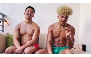 黑皮洋鸟内身寸白皮亚裔 | 视频